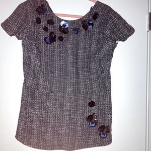 Banana Republic Blue Cap Sleeve Blouse Size 10